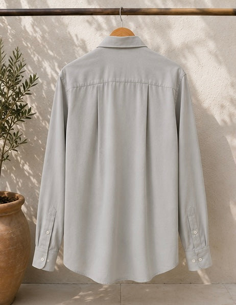 Flamingo Linen Shirt – Grey