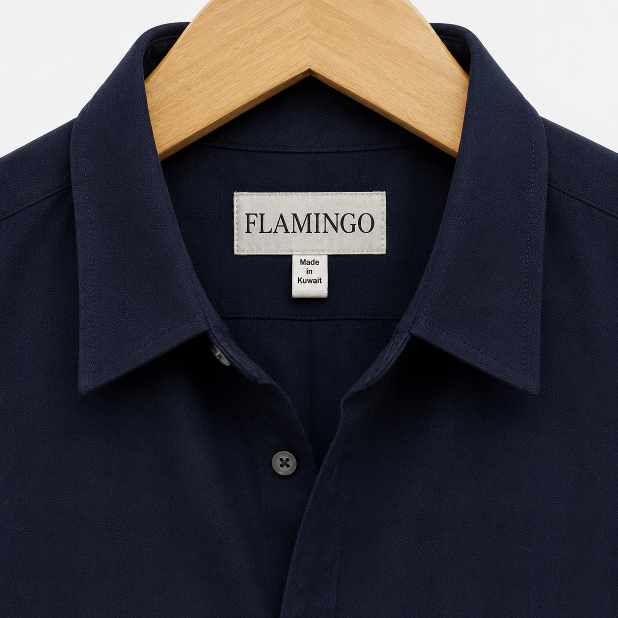 Flamingo Linen Shirt – Navy