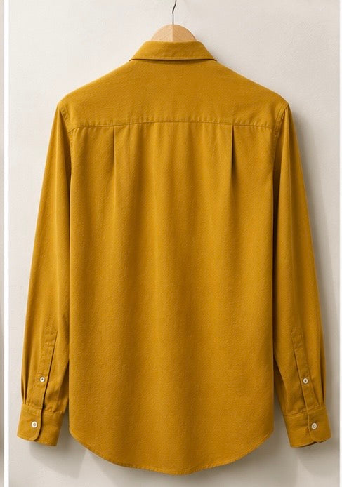 Flamingo Linen Shirt – Saffron