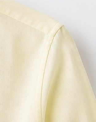 Flamingo Linen Shirt – Lemon